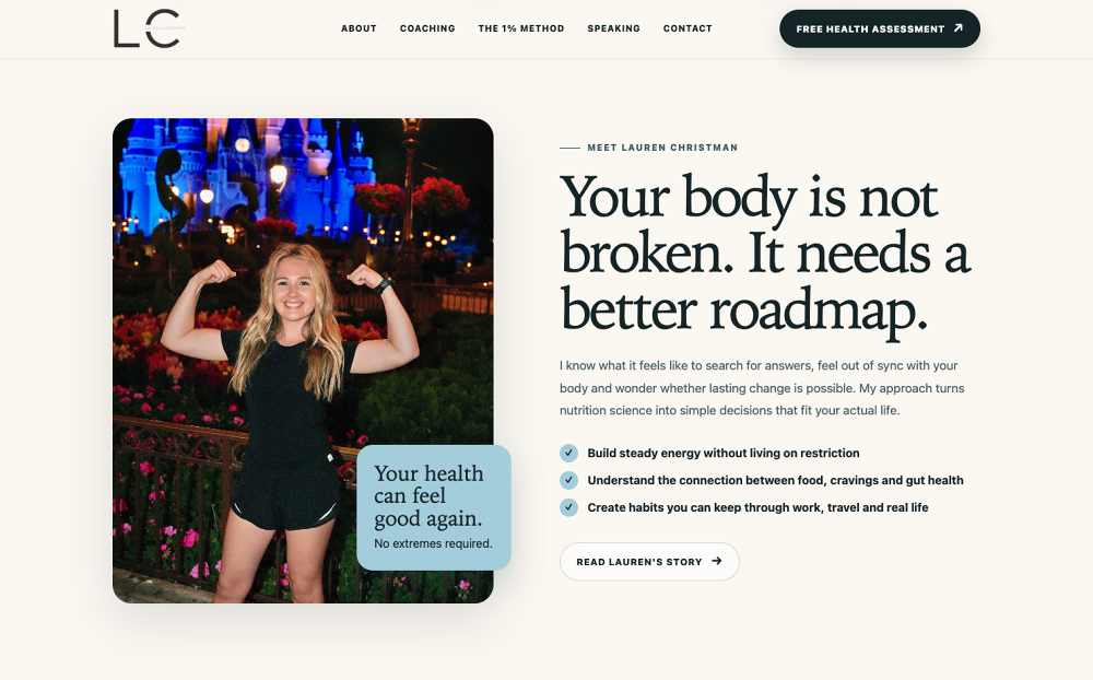 Lauren Christman about page design